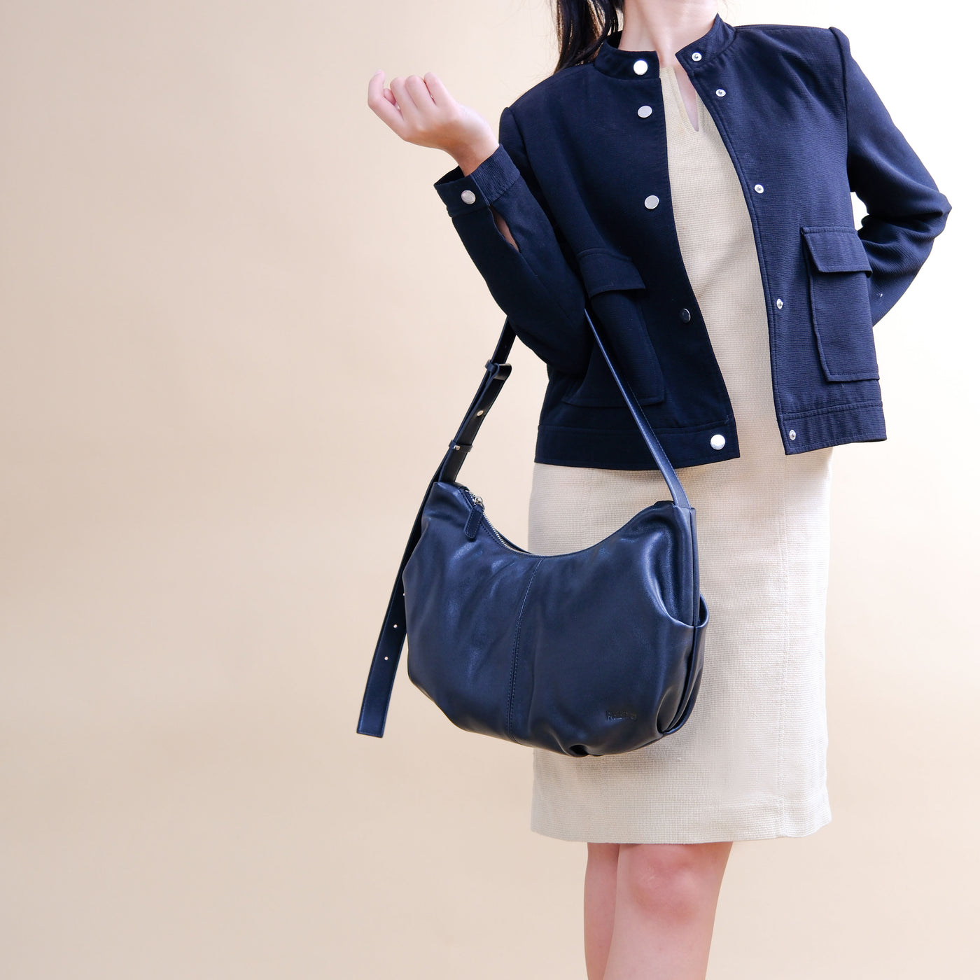 Dimple Half Moon Bag