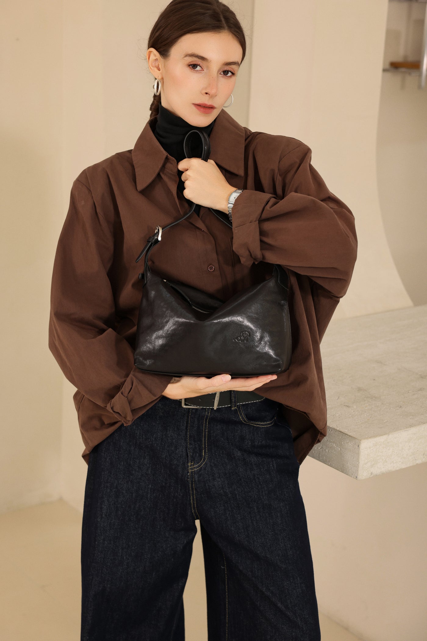 Veg Tanned Cowhide Hobo