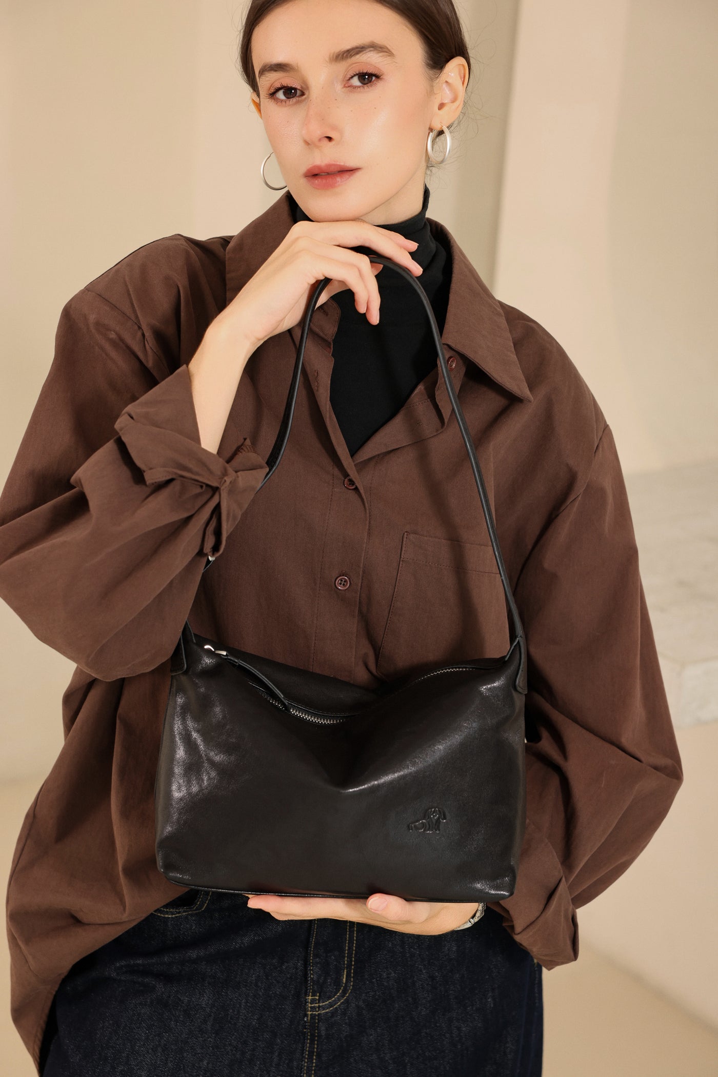 Veg Tanned Cowhide Hobo