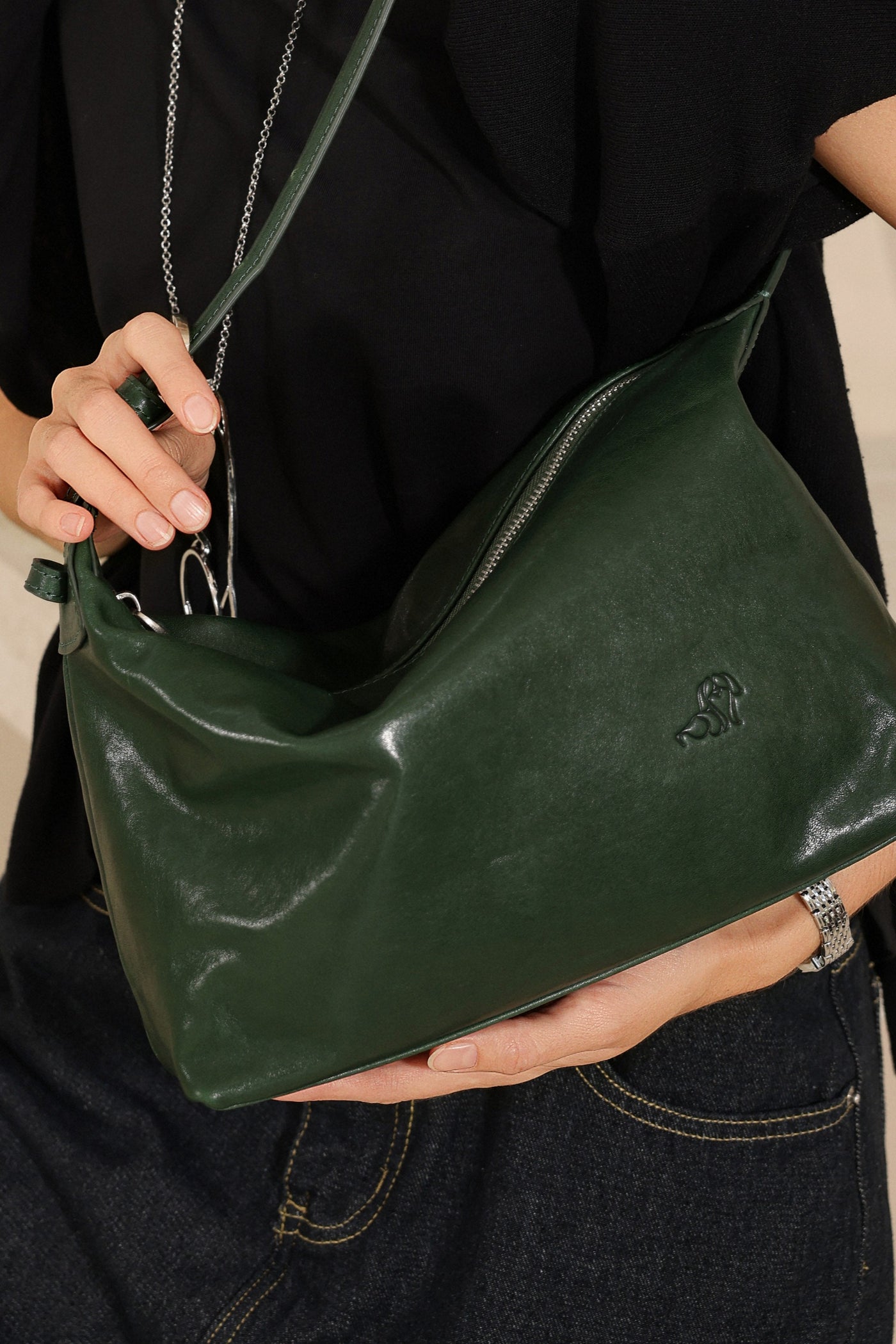 Veg Tanned Cowhide Hobo