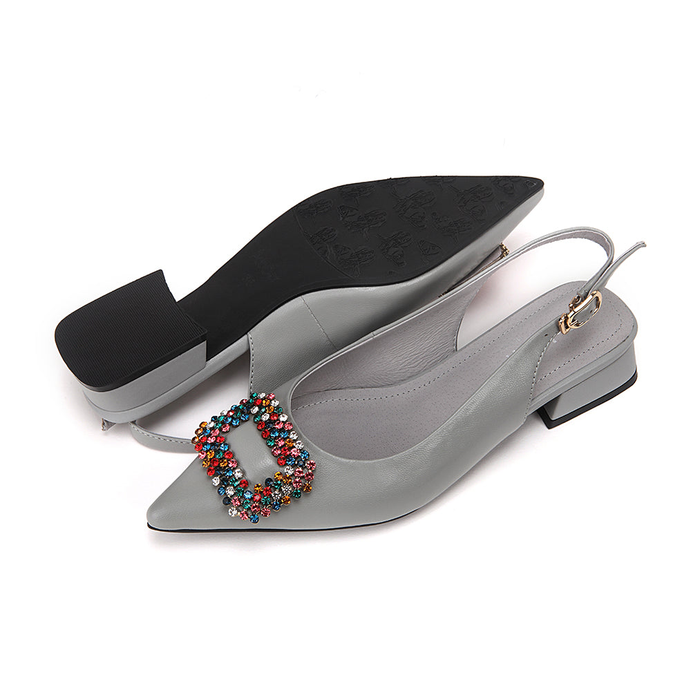 Pointed 1in Jewel Flats