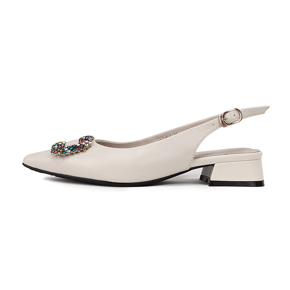 Pointed 1in Jewel Flats