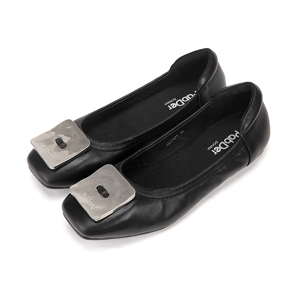 Soft Square Toe Flats