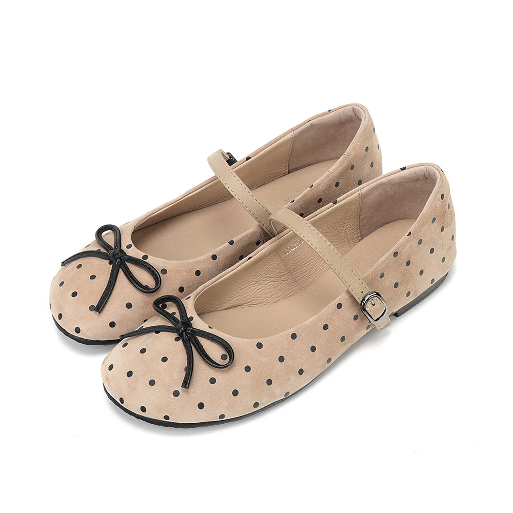 Polka Dot Suede Mary Jane