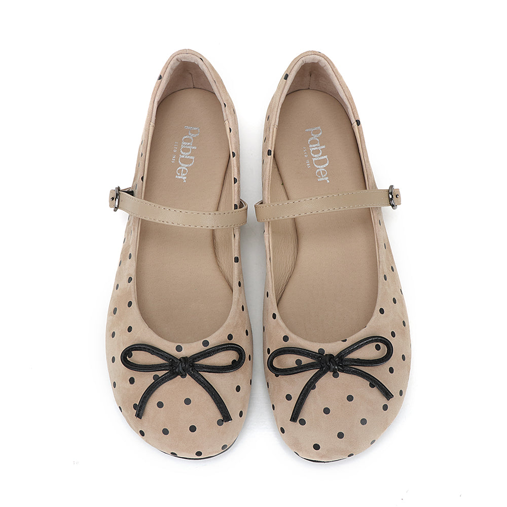 Polka Dot Suede Mary Jane