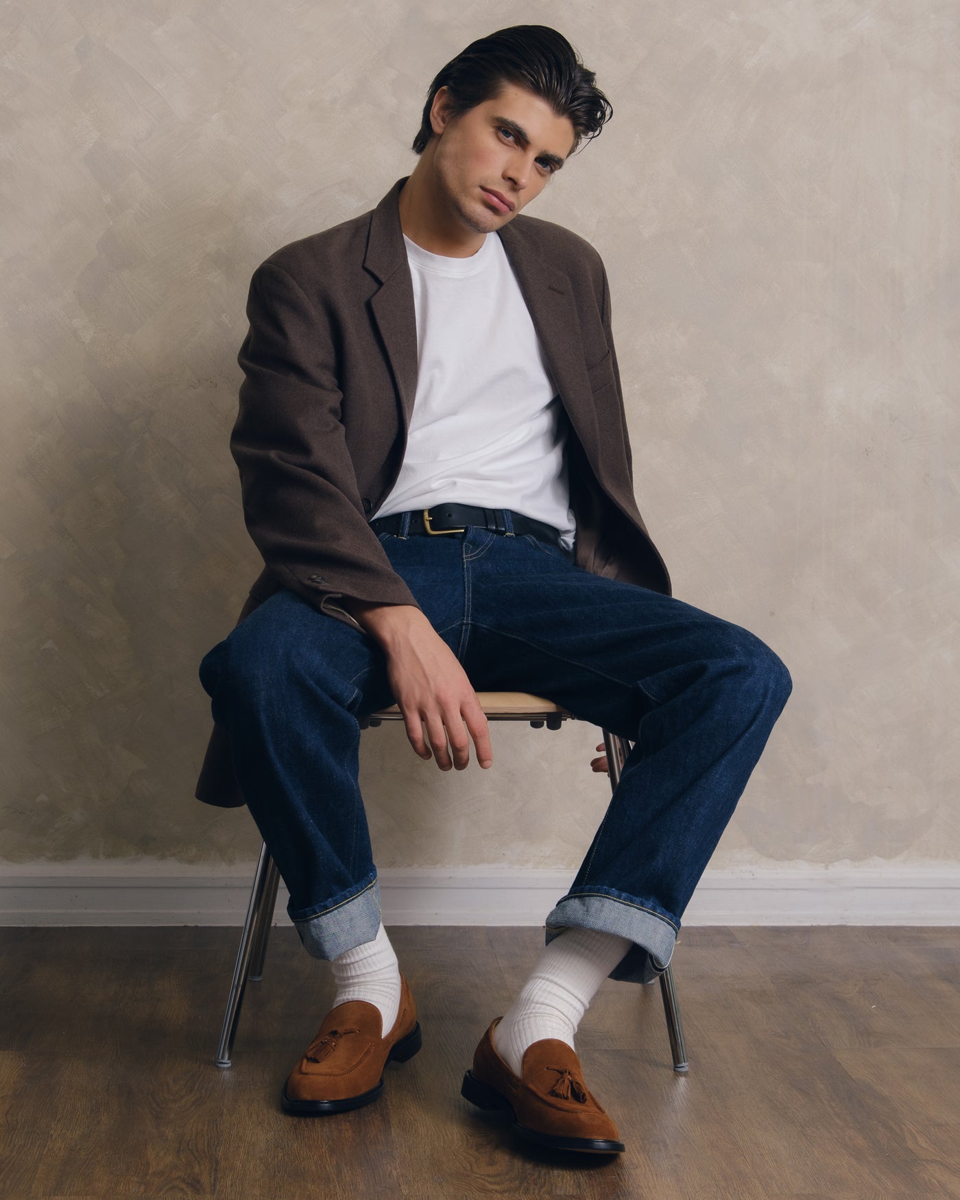 Suede Tassel Loafers
