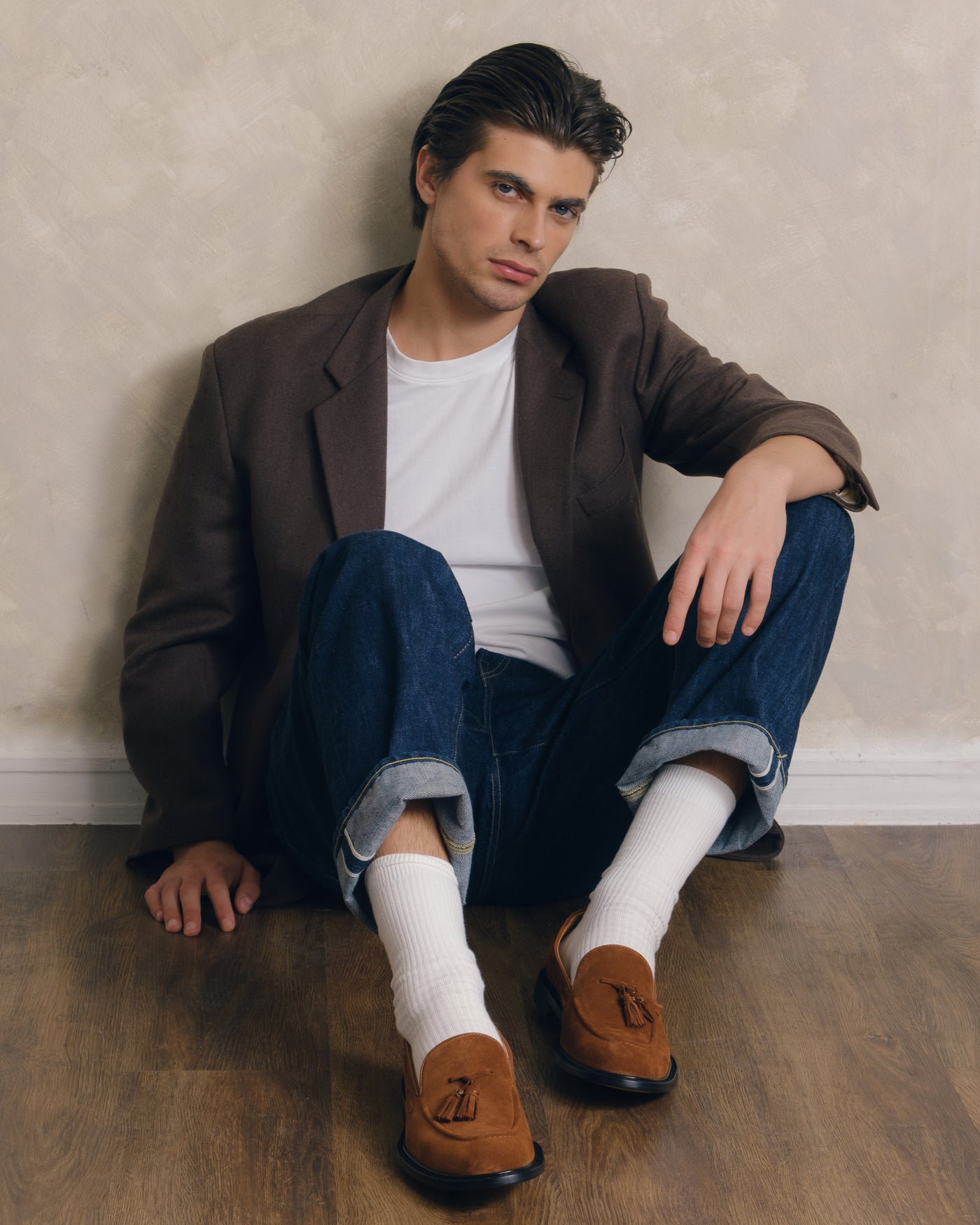 Suede Tassel Loafers