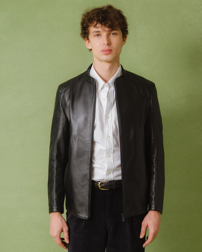 Minimalist Leather Jacket