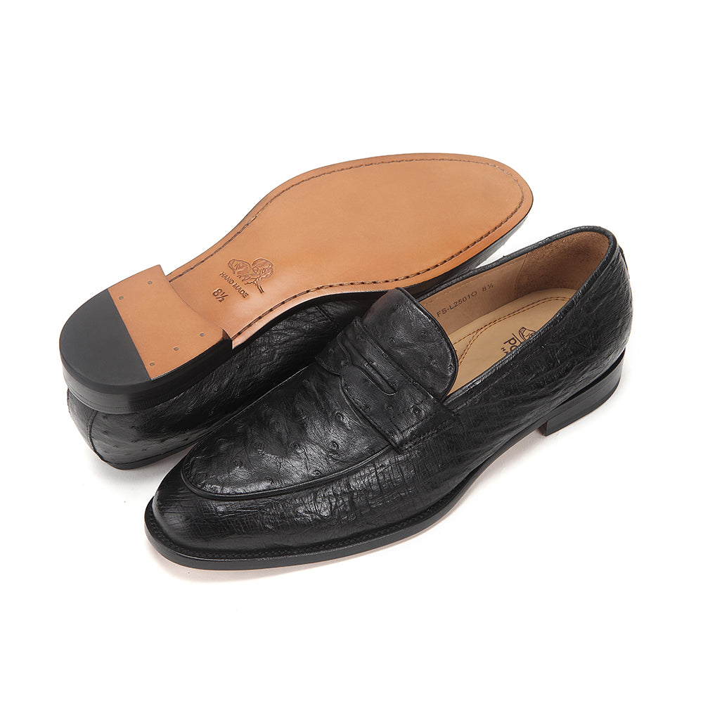 Ostrich Leather Loafers