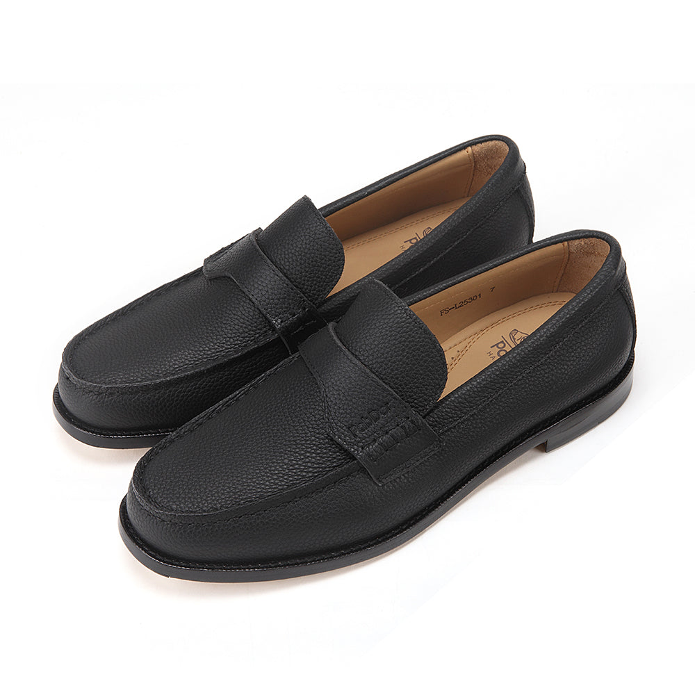 Modern Embossed Leather Loafers