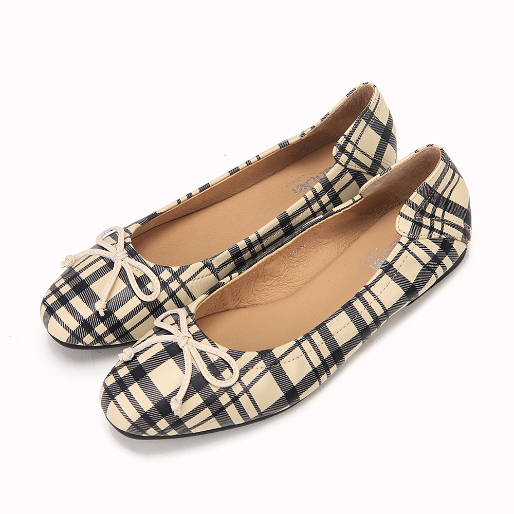 Plaid Ballerina Flats