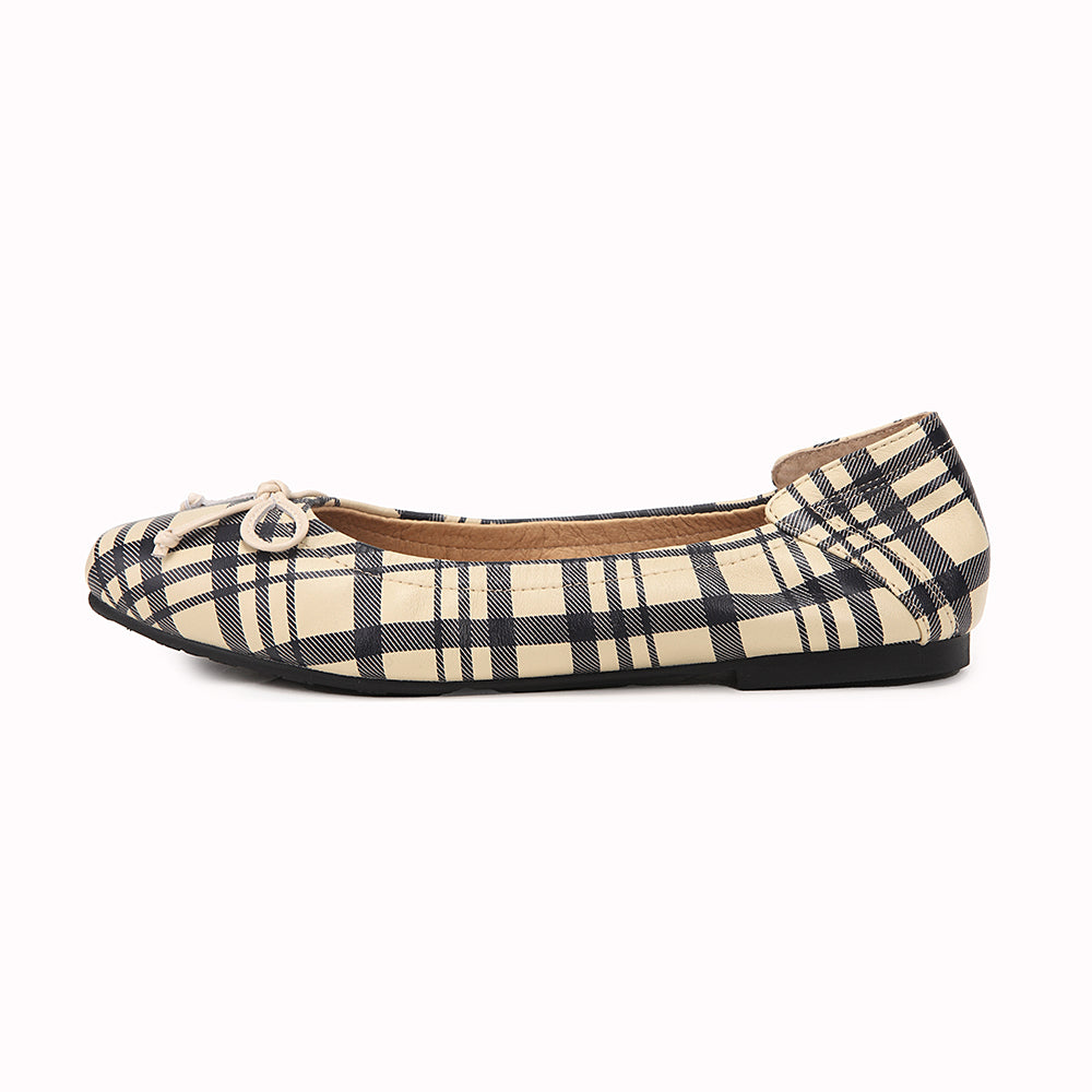 Plaid Ballerina Flats