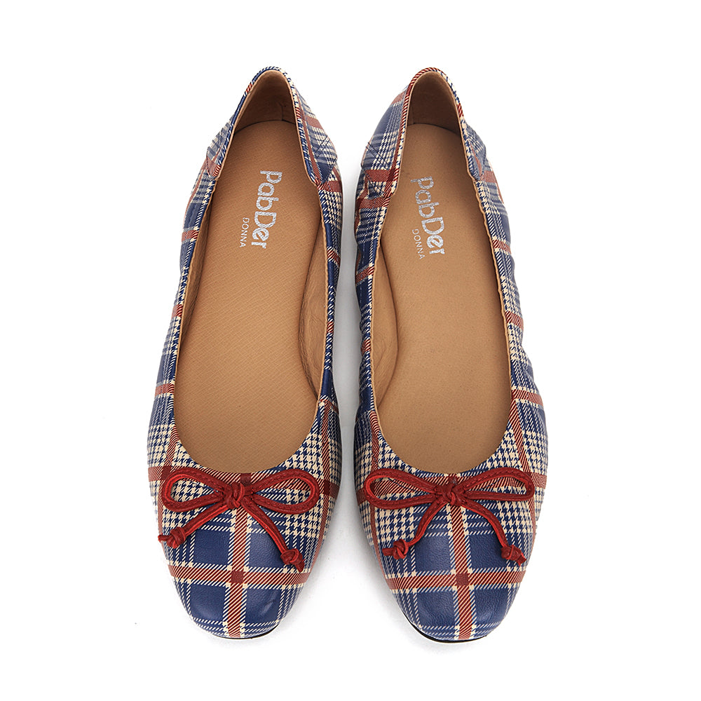 Plaid Ballerina Flats