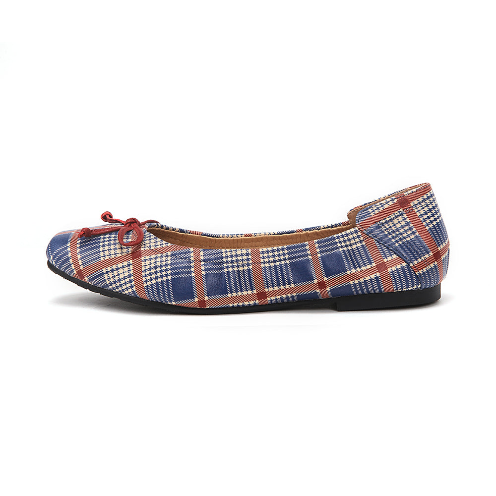 Plaid Ballerina Flats