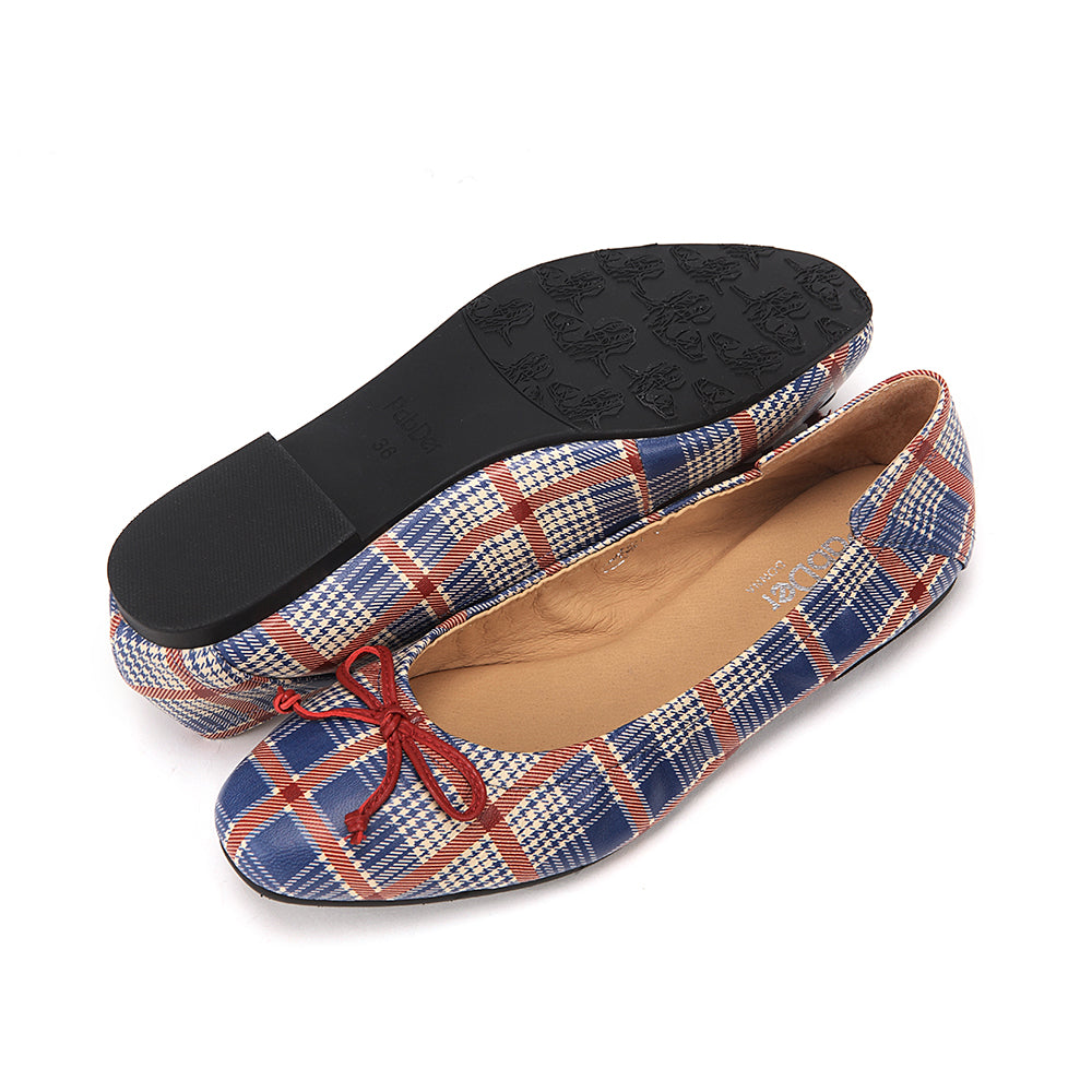Plaid Ballerina Flats