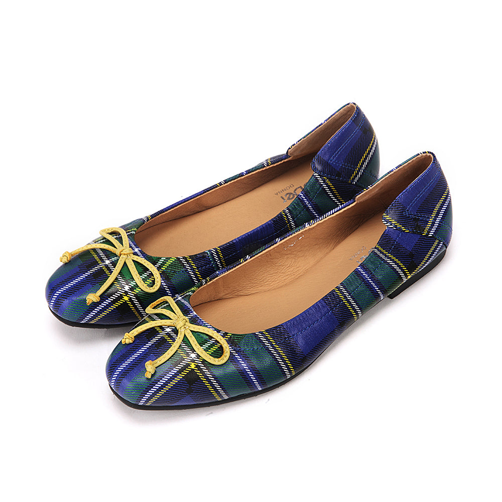 Plaid Ballerina Flats