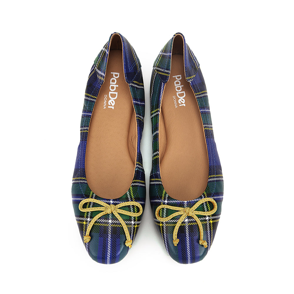 Plaid Ballerina Flats