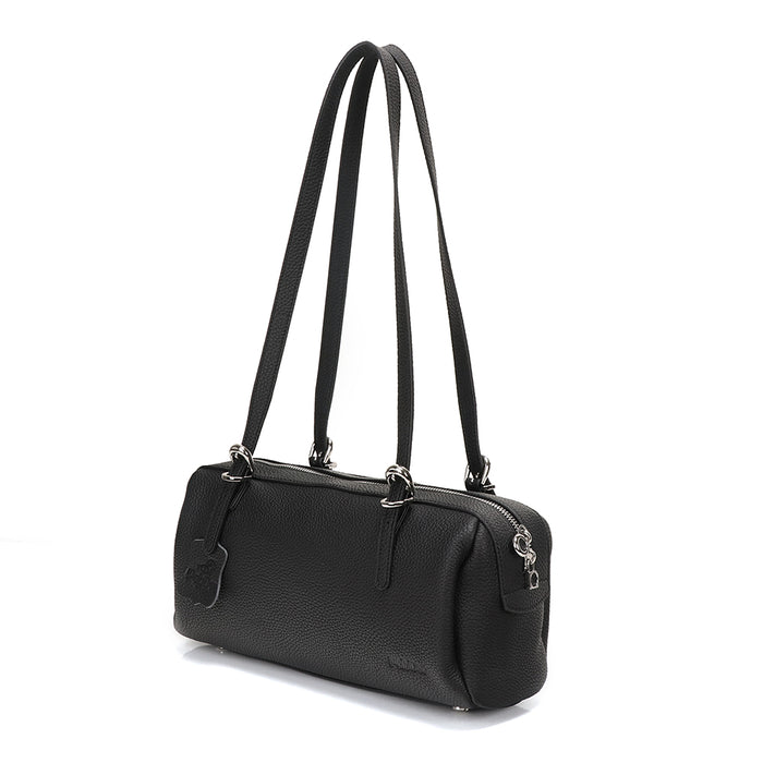 Half Bowling Leather Bag