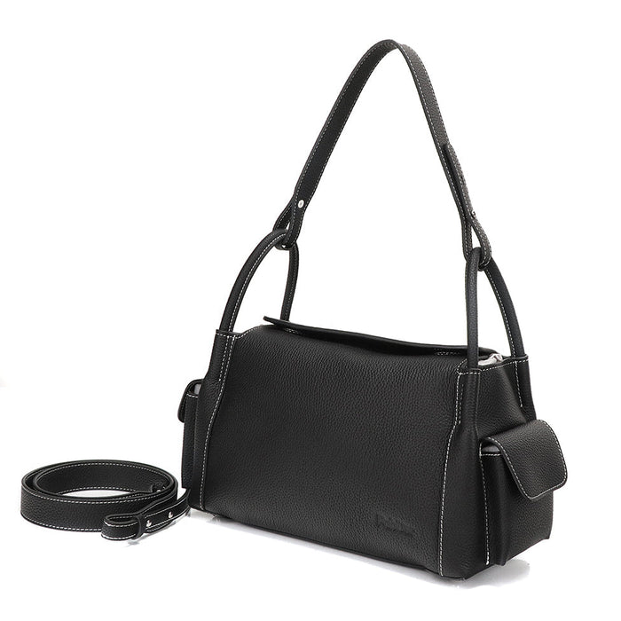 Structured Pebble Leather Purse