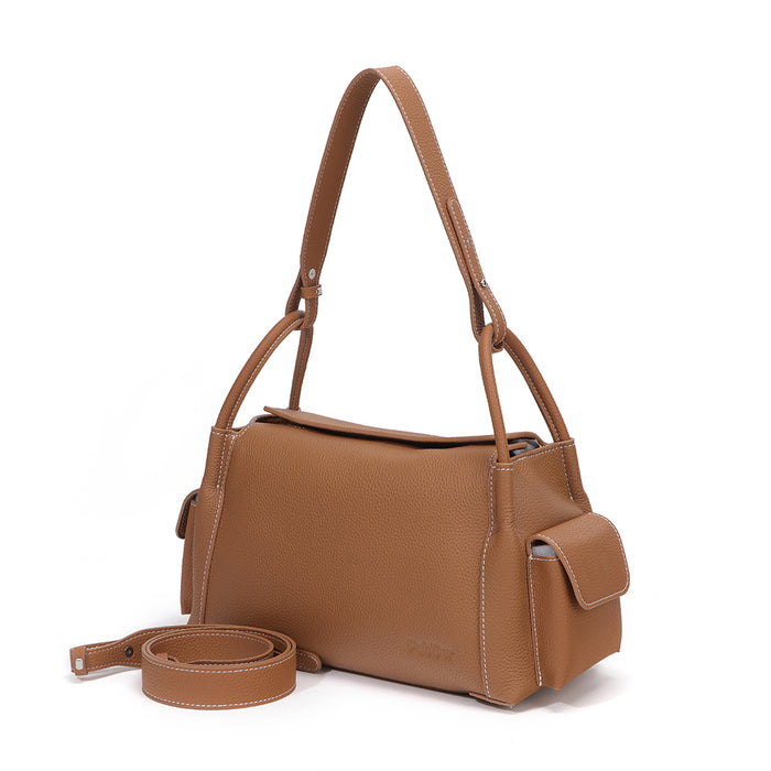 Daria Structured Pebble Leather Purse
