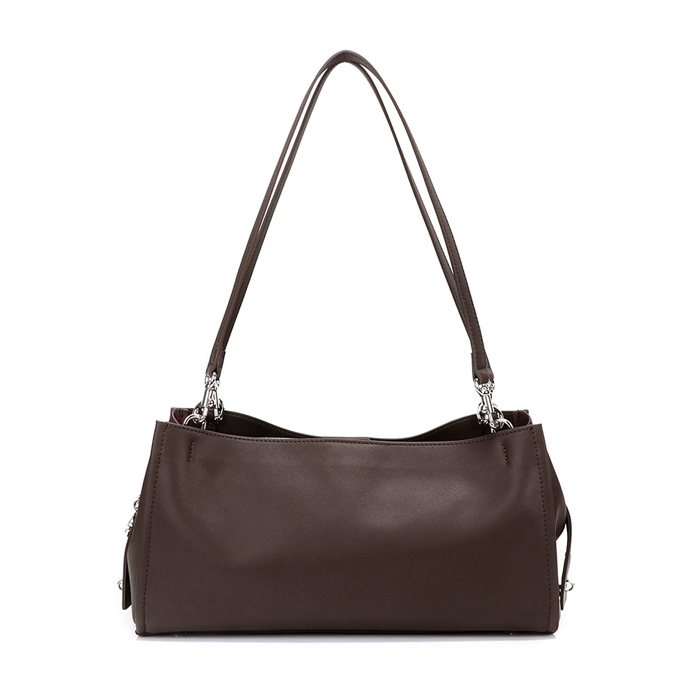 Top Handle Leather Shoulder Bag