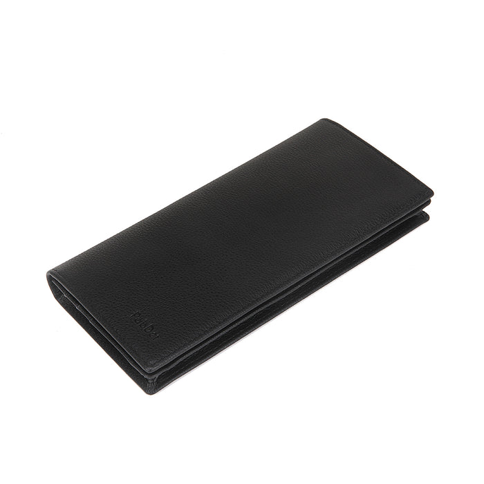 Embossed Leather Long Wallet