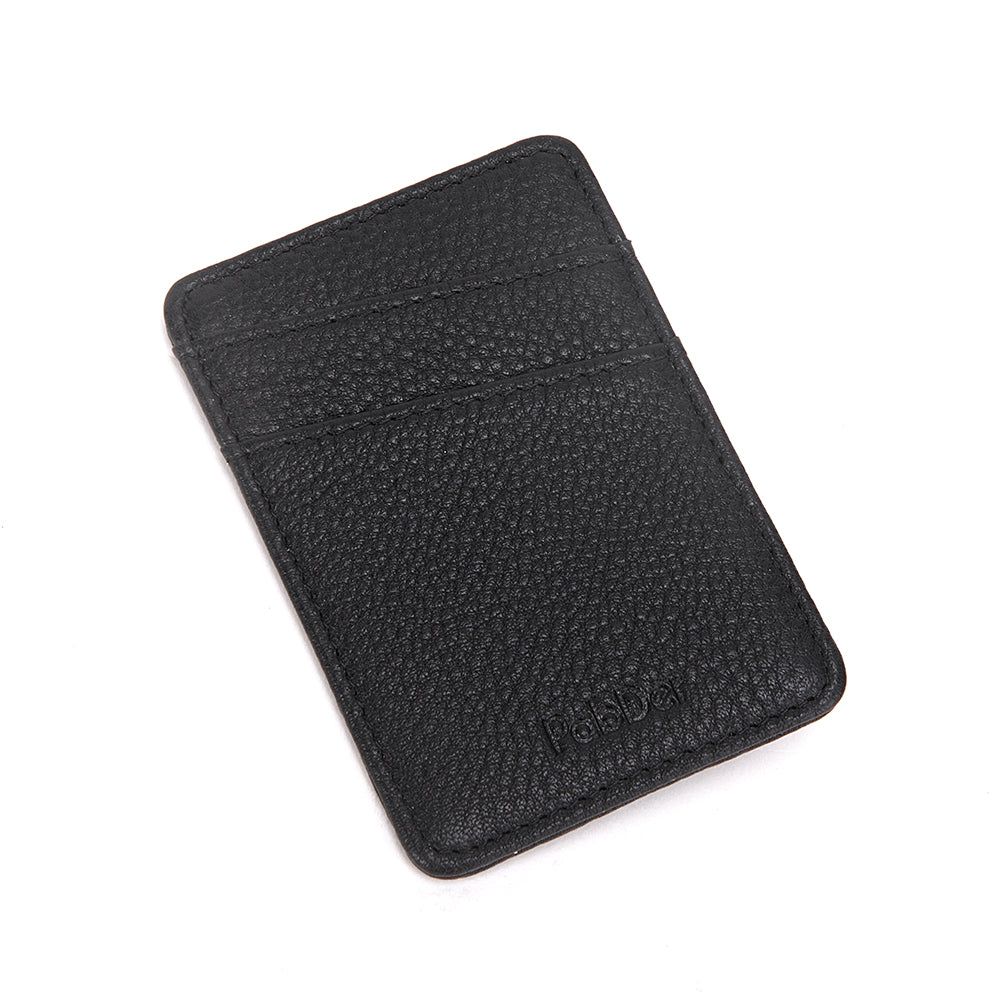 Slim Leather Card Holder Magnetic Accessory For Cellphone