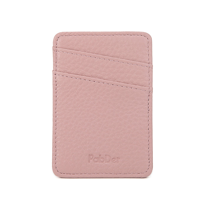 Slim Leather Card Holder Magnetic Accessory For Cellphone
