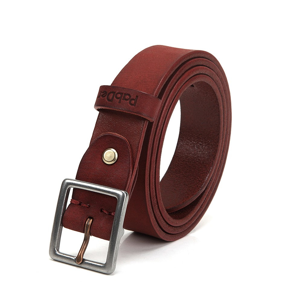 Needle Point Leather Belt