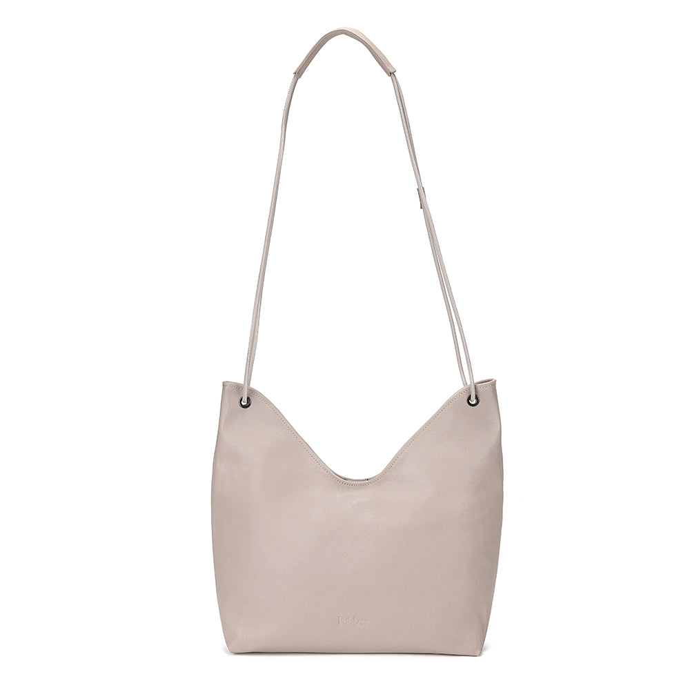 U-Shaped Lambskin tote