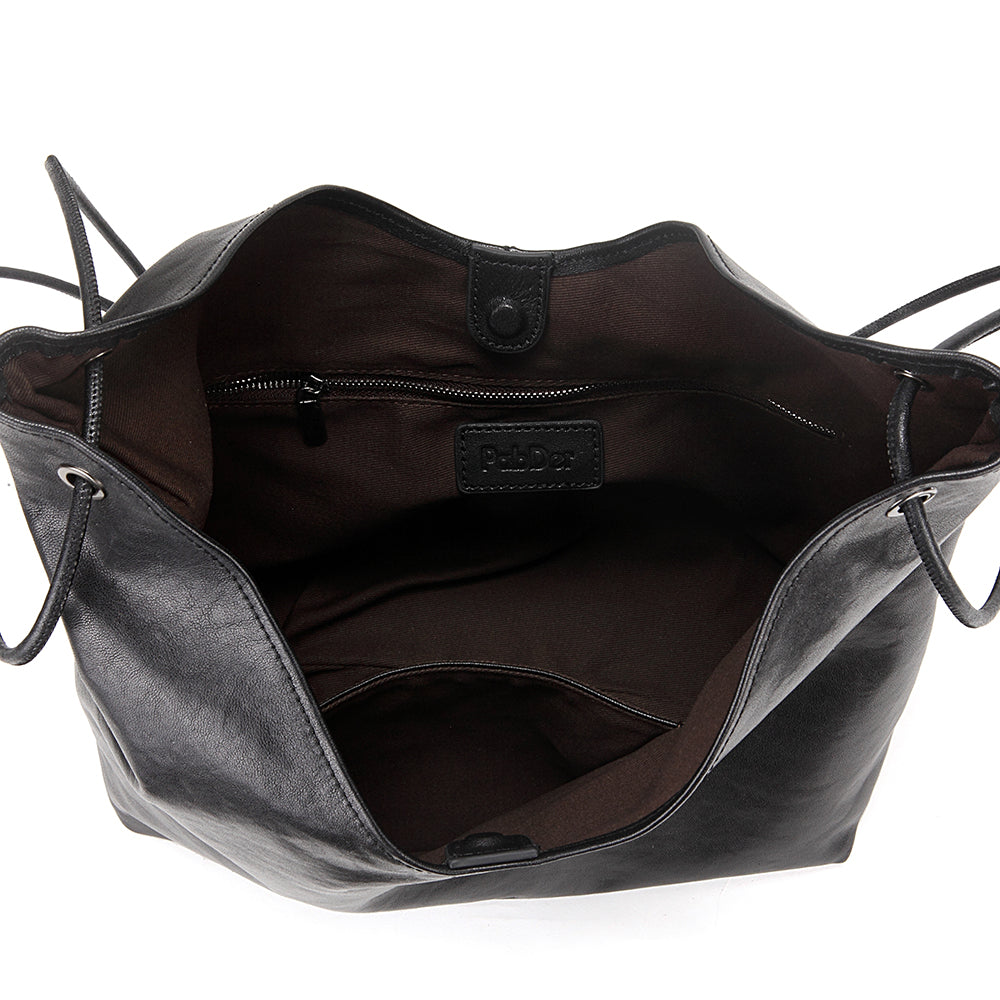 U-Shaped Lambskin tote
