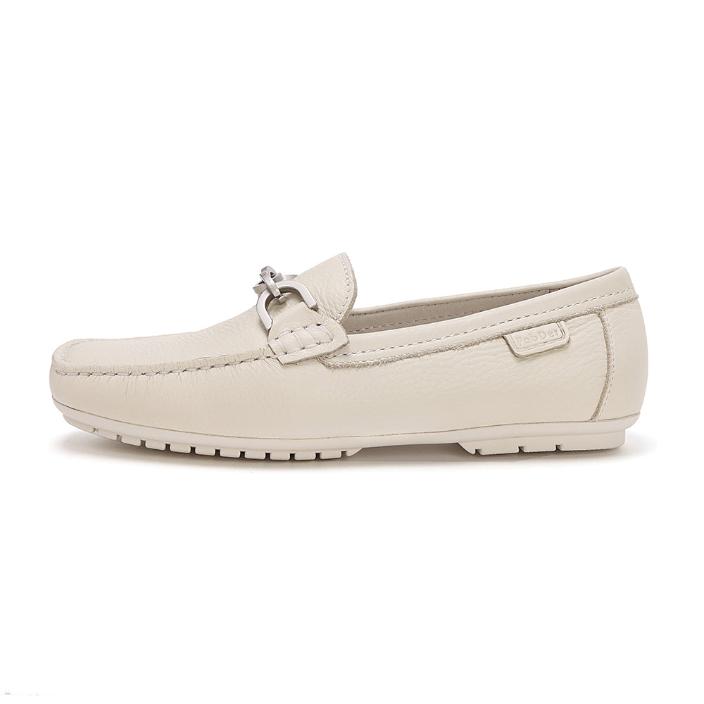 Ladies Loafer With Metallic Chain