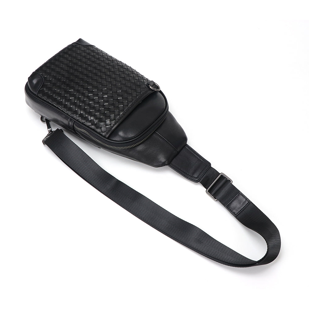 Crossbody Woven Leather Bag
