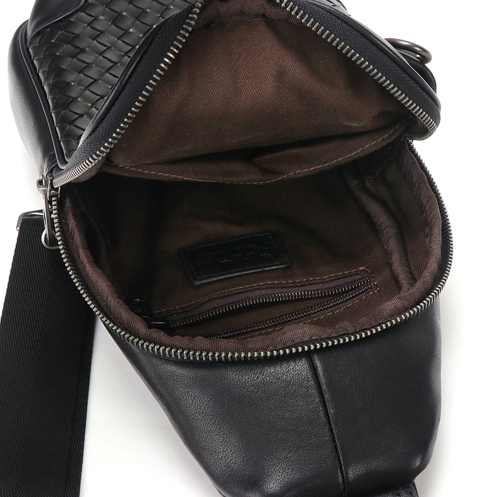 Crossbody Woven Leather Bag