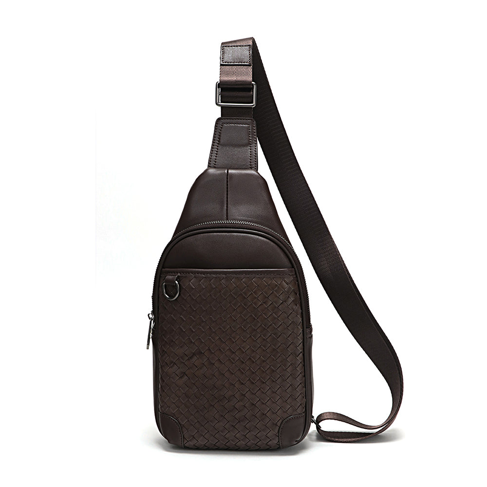 Crossbody Woven Leather Bag