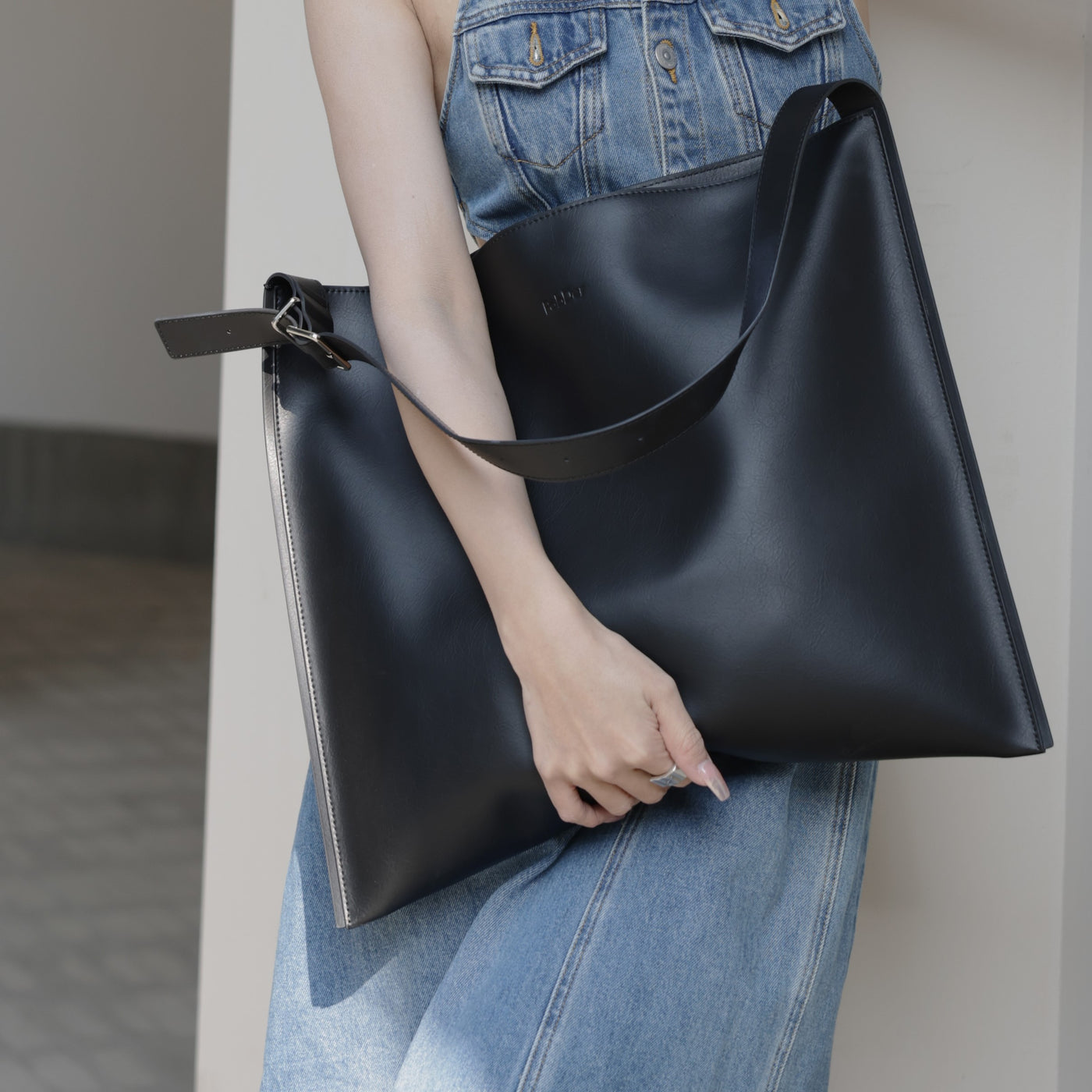 Smooth Leather Hobo