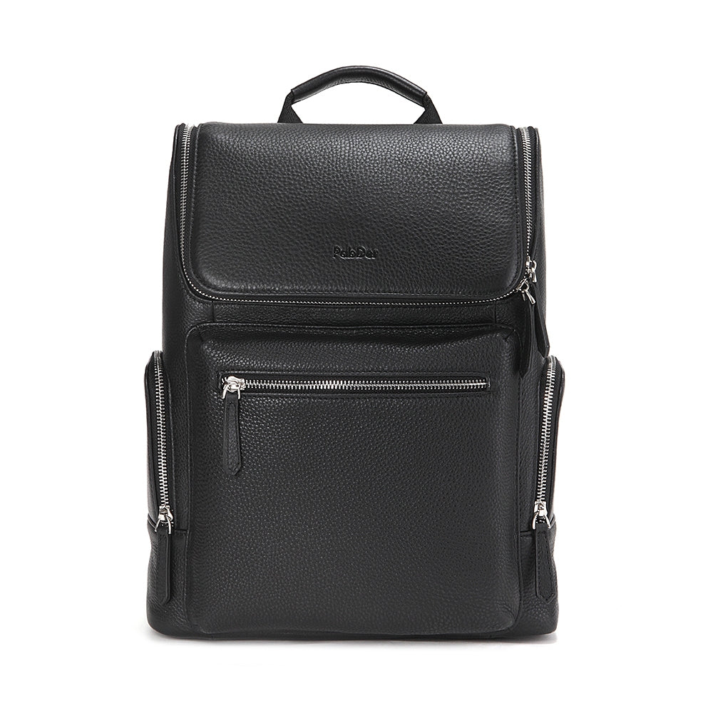 Embossed Leather Backpack