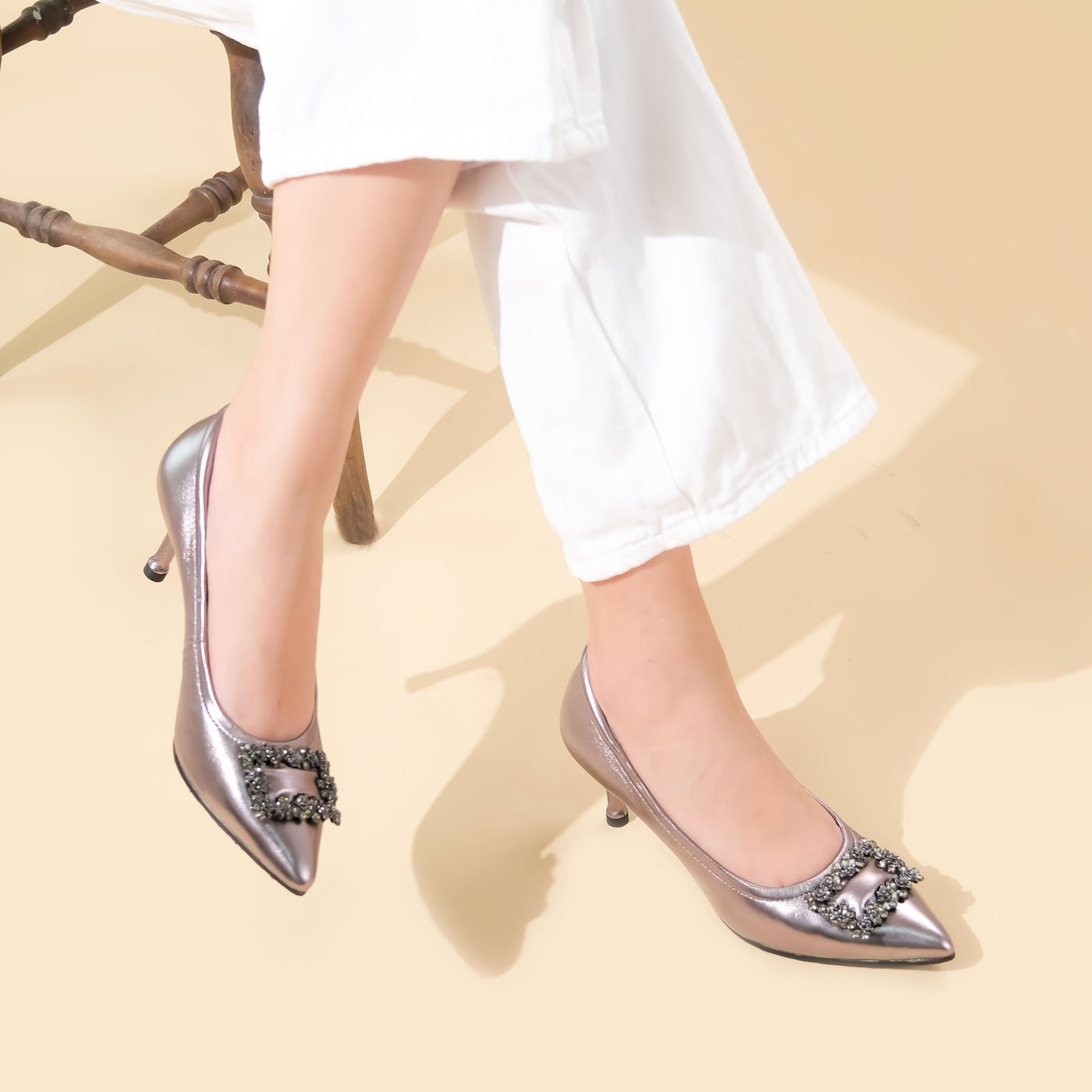 Rhinestone High Heels