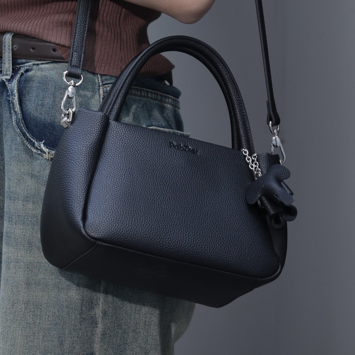 Elephant Leather Top Handle Purse YT3016