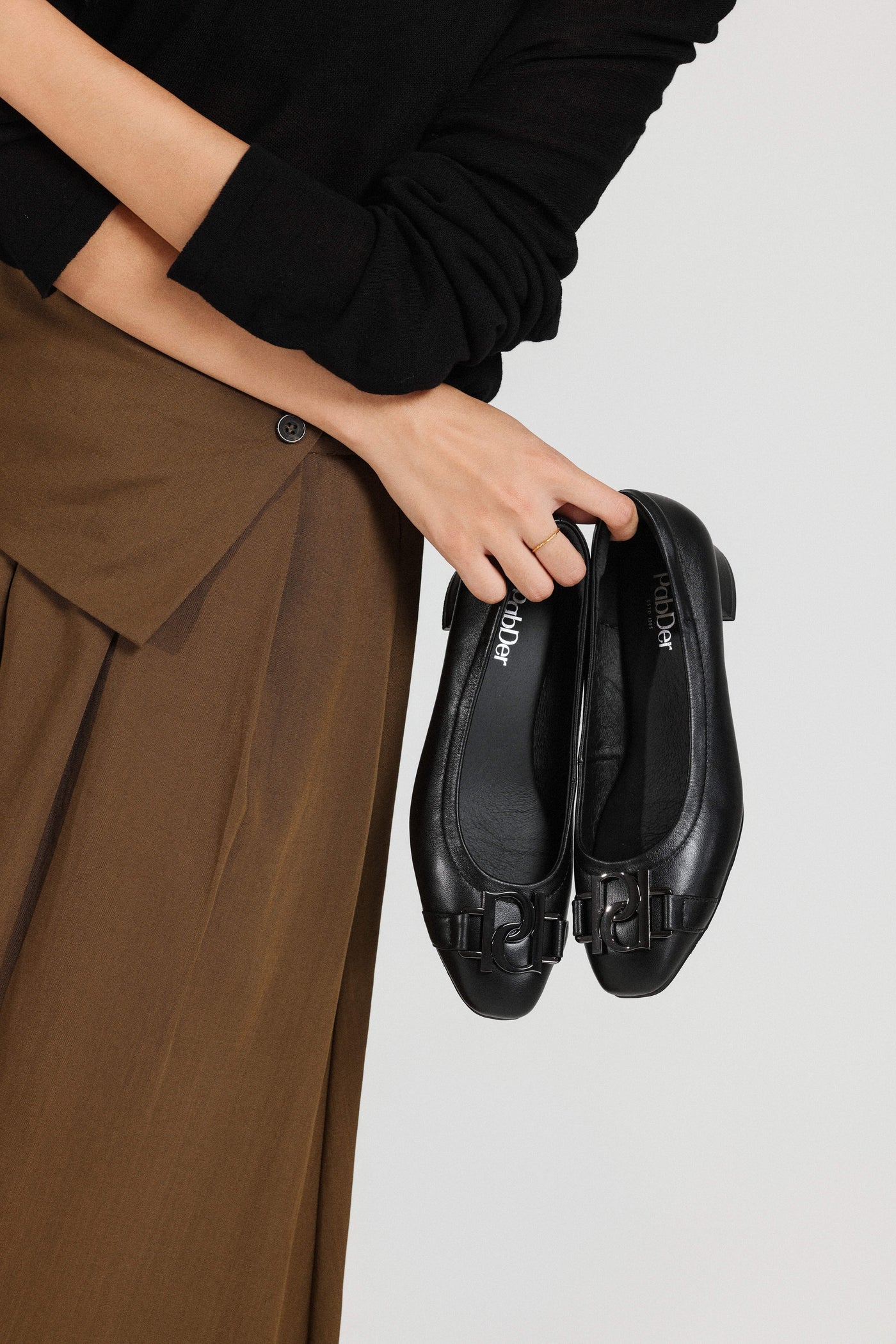 Pabder Monogram 1.2in Block Heels