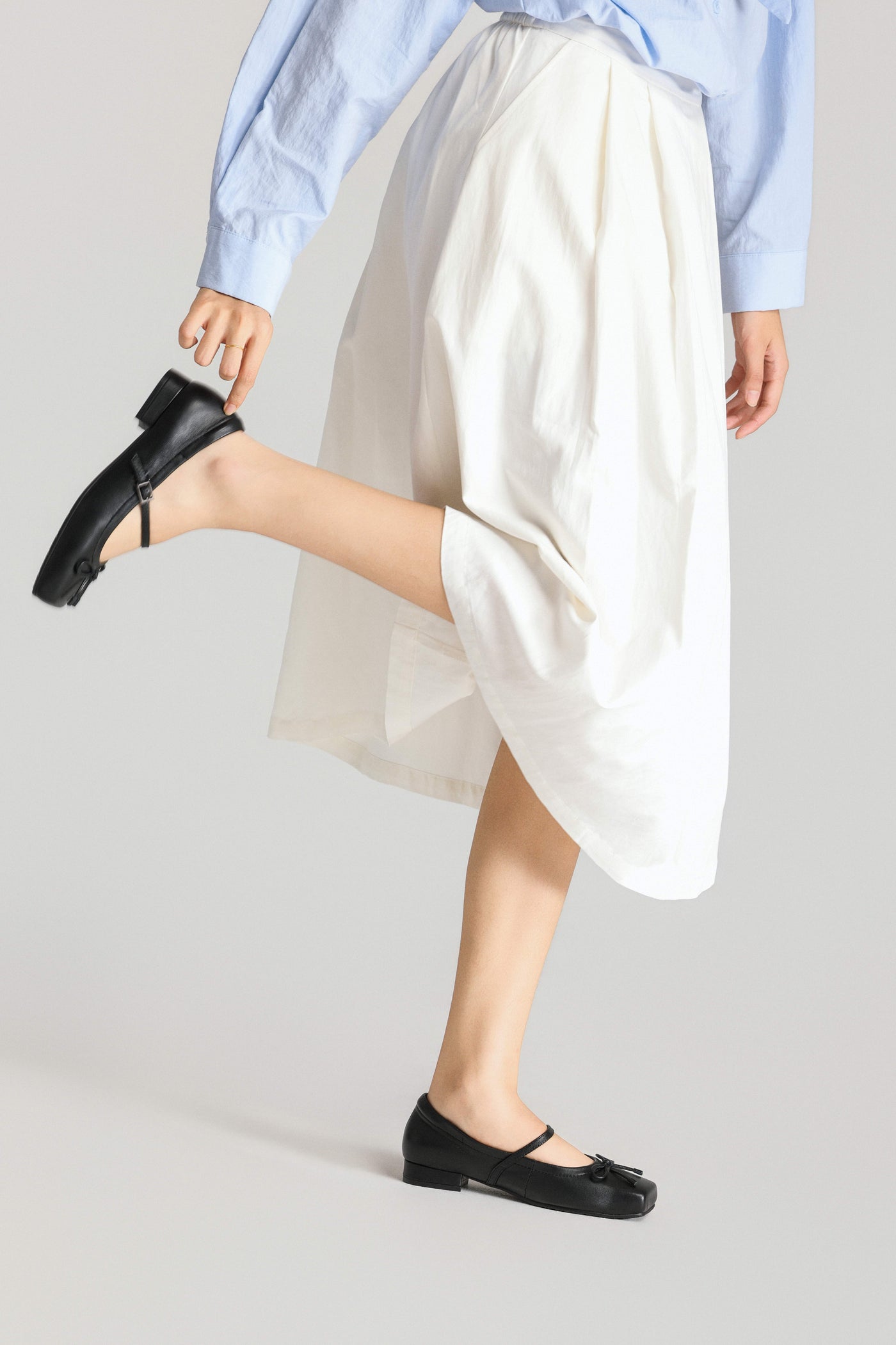 Genuine Leather Square Toe 1.5in Heel Mary Jane