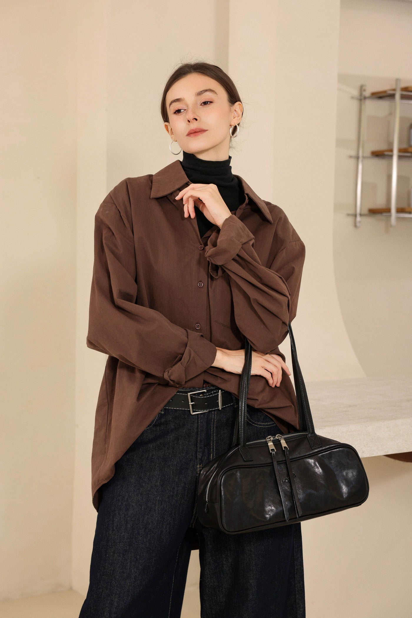 Small Vegetable Tanned Rectangular Leather Purse