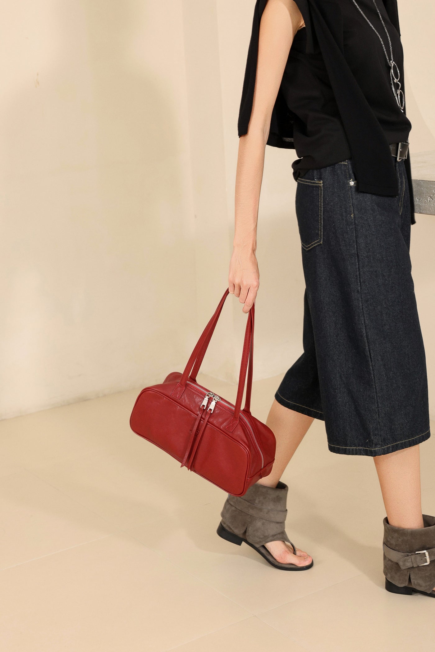Small Vegetable Tanned Rectangular Leather Purse