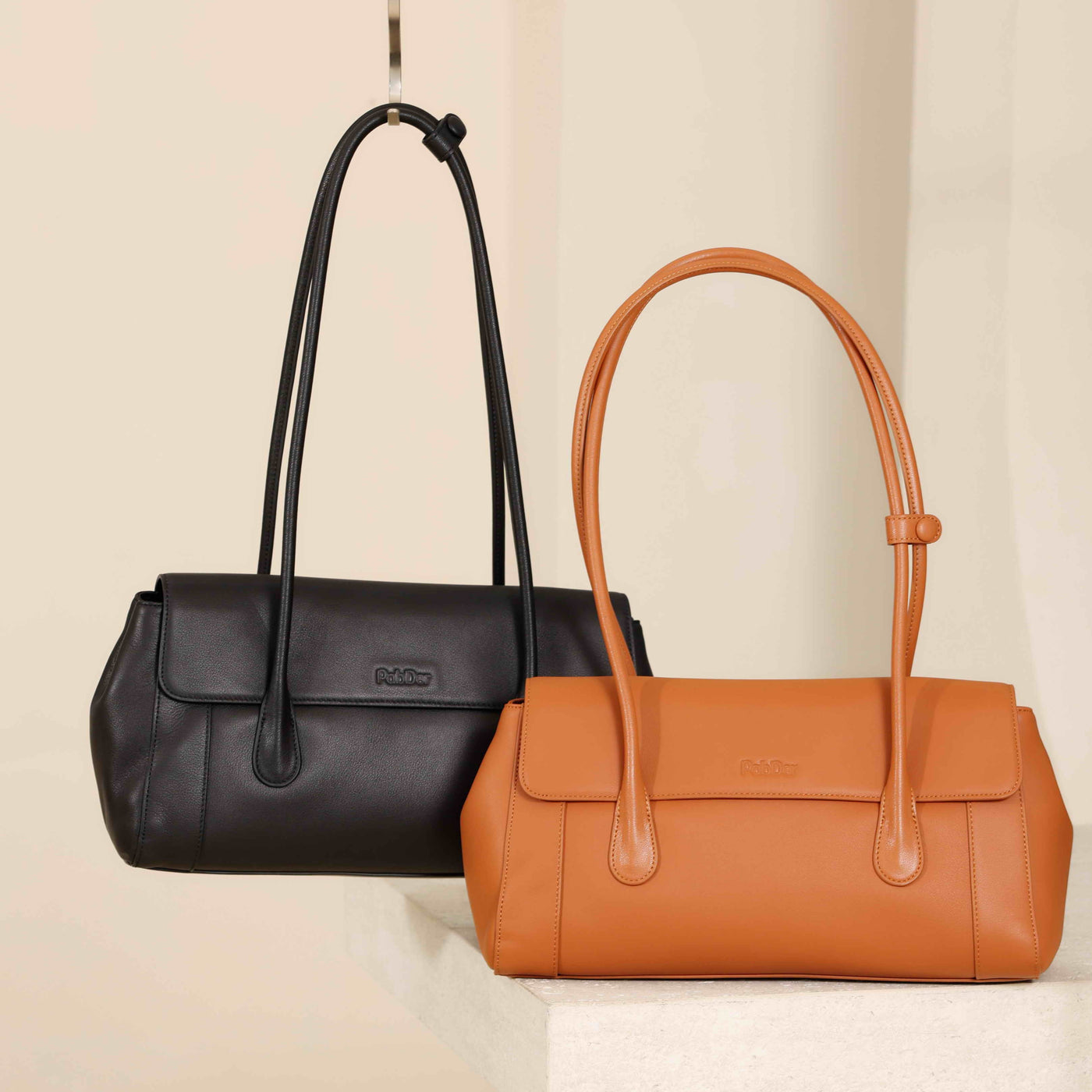 Top Handle Leather Purse