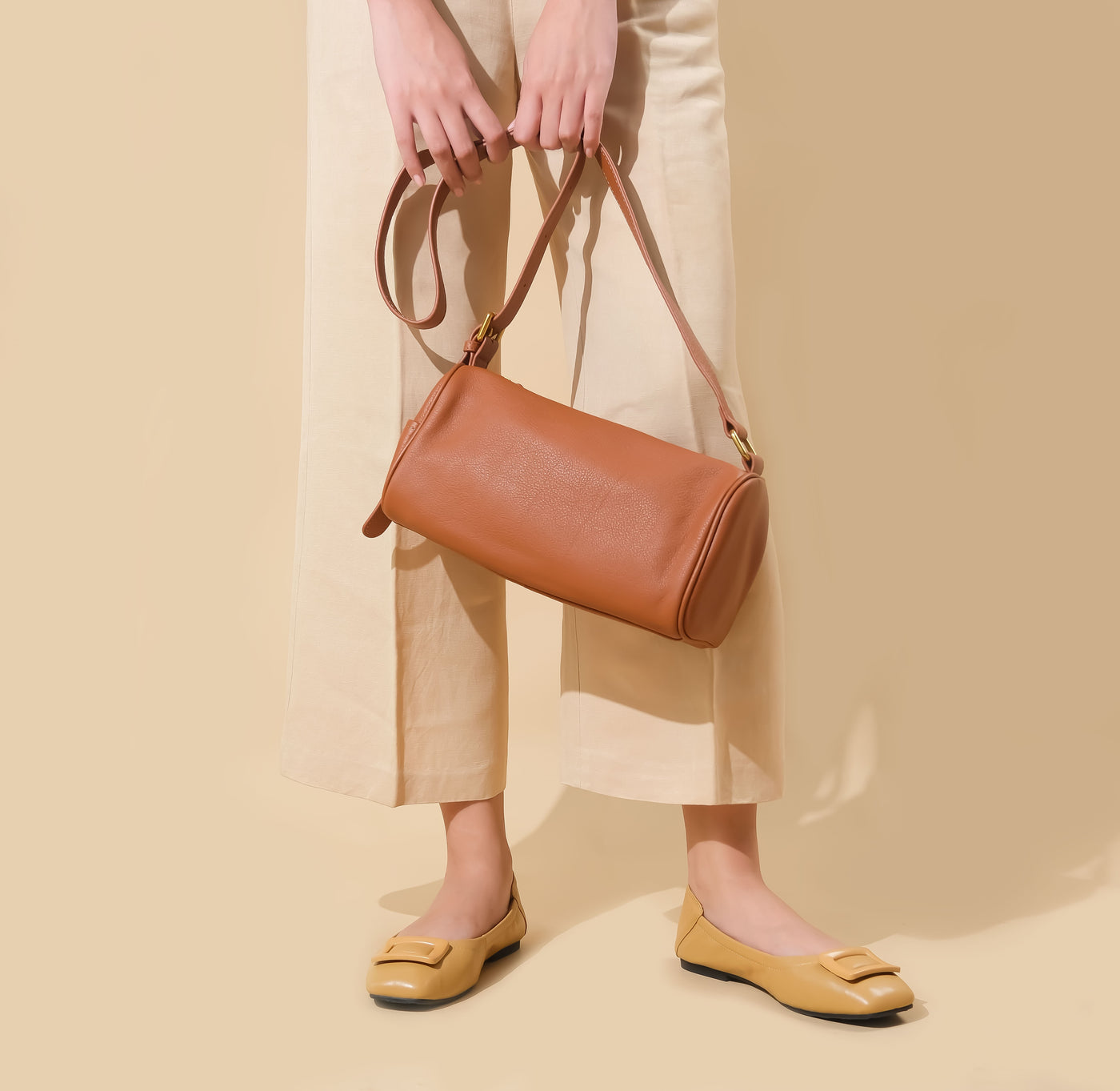 Ladies Square Toe Flats