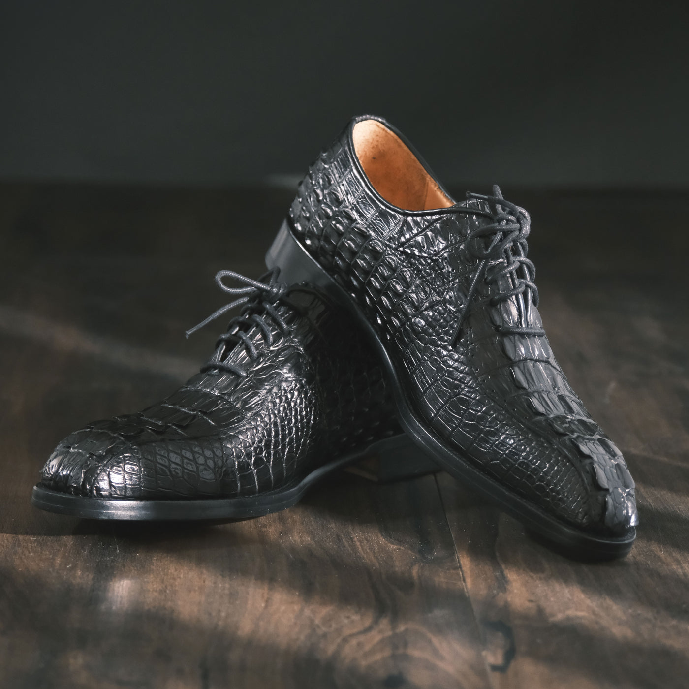 Crocodile Leather Lace-ups