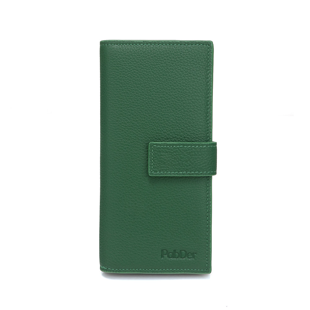 Genuine Embossed Leather Long Wallet AA26662