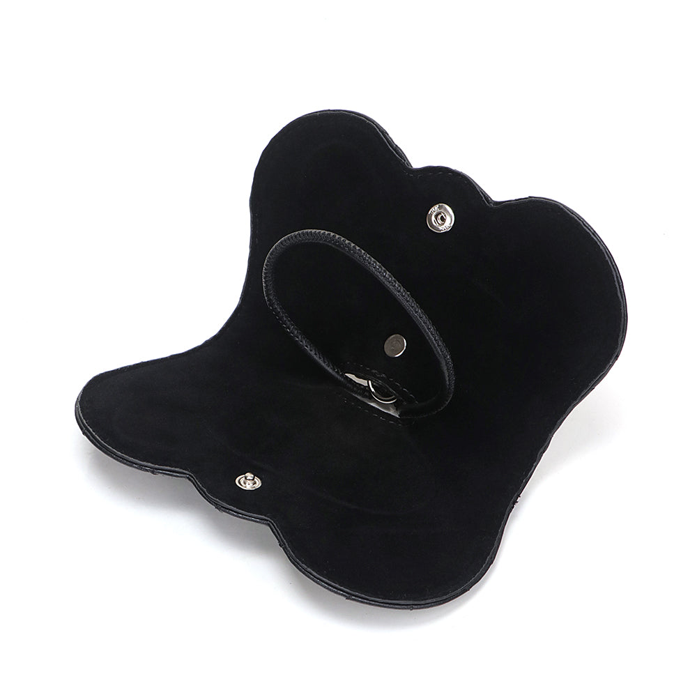 Leather Bag Charm Eyeglasses Case