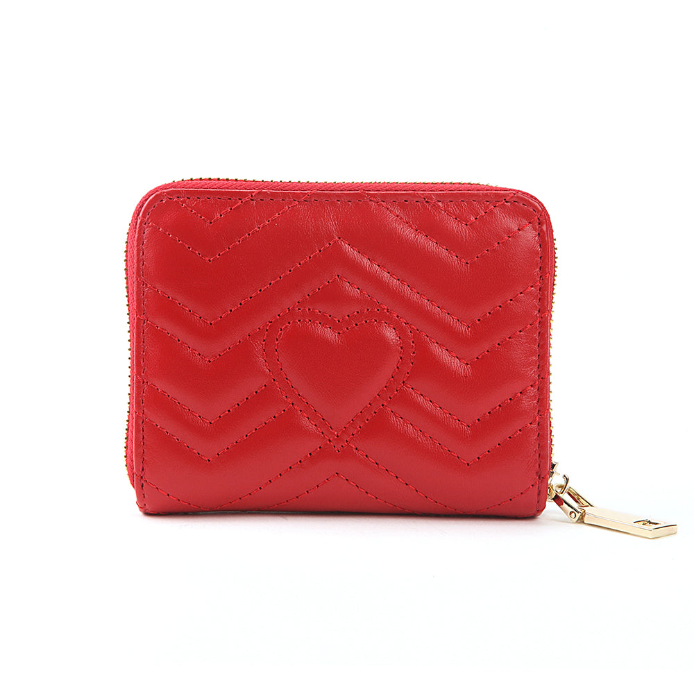 Heart-shaped Zip Wallet