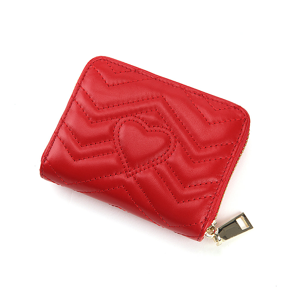Heart-shaped Zip Wallet